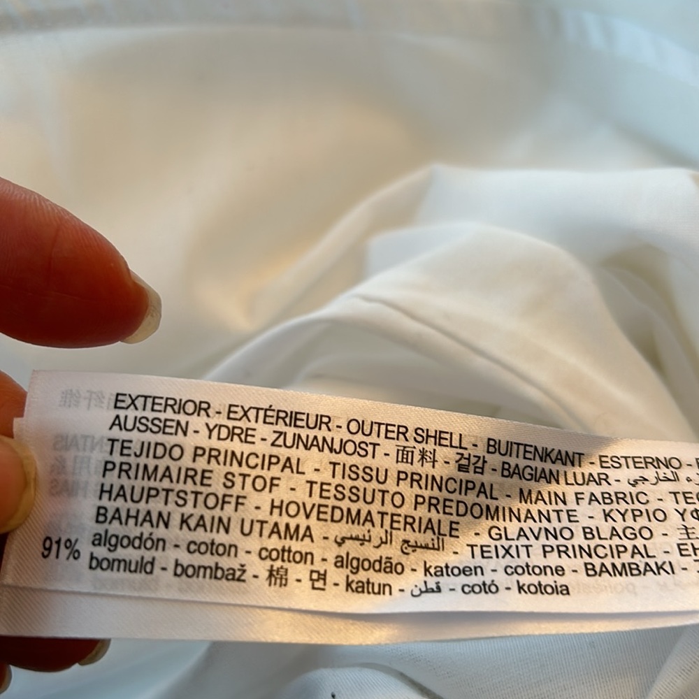 #106 - ZARA White Embroidered Poplin Long Dress -  Size Small - Picture 15 of 15